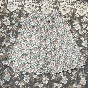 Floral Print Women's Skirt Handmade